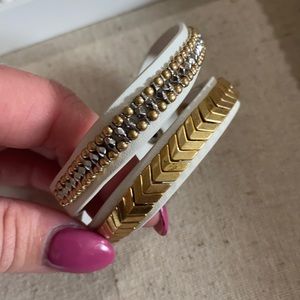 Stella and Dot White Wrap Bracelet